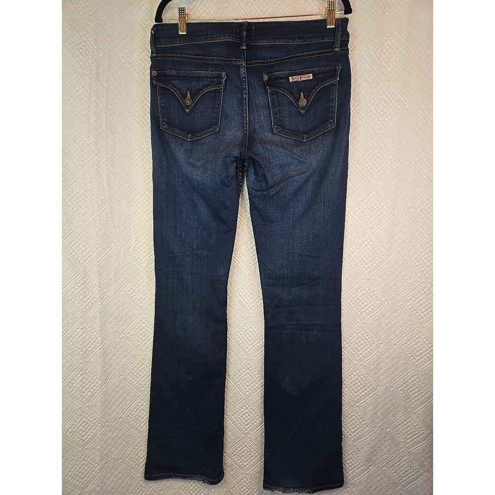 Hudson Beth Baby Boot Jeans Size 30 Stretch Denim Low Rise Bootcut Blue - Picture 9 of 11